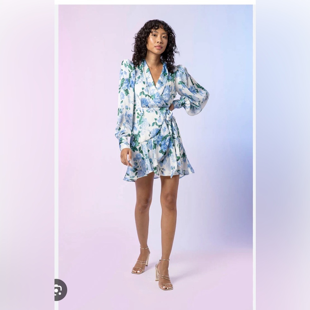 Line and Dot Lisette floral print ruffle dress Mini Large
